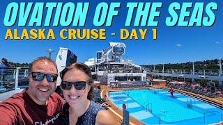 Ovation of the Seas Alaska Cruise  Sail Away From Seattle  VLOG Day 1 [upl. by Nickelsen824]