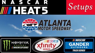 NASCAR Heat 5 Setups  Atlanta CupXfinityTrucks [upl. by Eidarb]