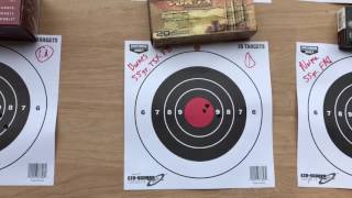 Tikka T3x Varmint 223 1 in 8quot twist  Groups with different types of ammo at 100 yards [upl. by Alexandros]