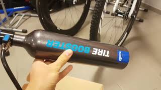 Tubeless inflation  Schwalbe Tire Booster Airshot review [upl. by Dot]