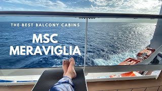 The Best Balcony Cabins on the MSC Meraviglia [upl. by Star742]