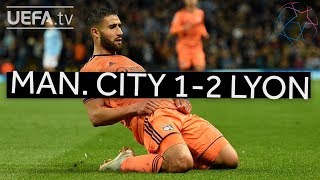 MAN CITY 12 LYON UCL HIGHLIGHTS [upl. by Florine]