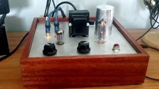 Simple DIY 12AU7 tube buffer preamp with SET and FE103 [upl. by Caasi350]