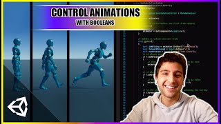 How to Animate Characters in Unity 3D  Animation Transitions With Booleans [upl. by Nobel35]