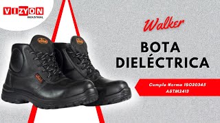 Conoce la BOTA de Seguridad DIELÉCTRICA Walker Negra [upl. by Ahsiloc]