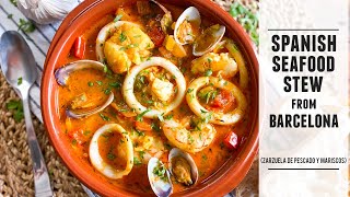 Classic Spanish Seafood Stew  A Timeless Recipe from Barcelona Spain [upl. by Talyah]