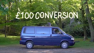 Our Low Cost VW T4 Caravelle Camper Conversion  Quick amp Flexible [upl. by Fital]