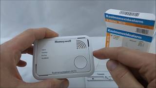 Honeywell XC70 Koolmonoxidemelder review unboxing [upl. by Iona]