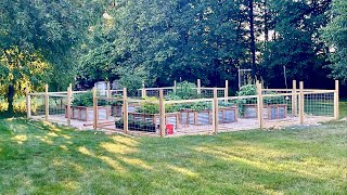 DIY Fence Build  Cattle Panel Garden Fence  Bog Life [upl. by Decamp]