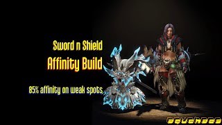 MHW Sword and Shield  85 Affinity Build [upl. by Decca67]