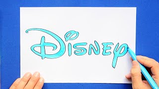 How to draw Disney logo [upl. by Eeimaj]