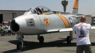 F86 Sabre Jet start up HD [upl. by Sadoff]