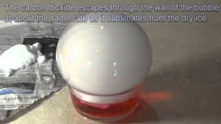 Dry Ice Crystal Ball  Giant Dry Ice Bubble [upl. by Ziguard473]