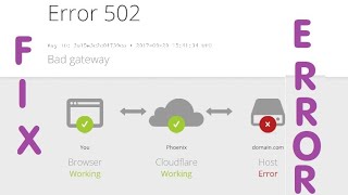 How to Fix Error 502 Bad Gateway Ray ID Web Browser Not Working Wont Open Webpage Link No Connection [upl. by Sharona980]