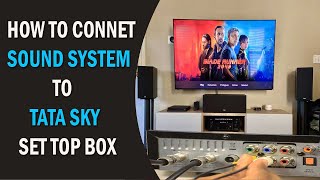 Connect Speakers to Tata Sky  Connect Home Theater to Tata Sky HD  Connect Speakers to Set Top Box [upl. by Anniala922]