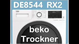 Beko DE8544RX2 Wärmepumpentrockner ErsteinweisungKindersicherung aktivierendeaktivieren [upl. by Bible]