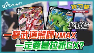 【天線 SkyLine】一擊武道熊師VMAX 解說篇 中文版標準賽制｜寶可夢 Pokemon TCG｜いちげきウーラオス Single Urshifu [upl. by Afnin]