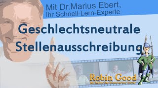 Geschlechtsneutrale Stellenausschreibung [upl. by Chud]