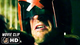 DREDD Clip  Executioner 2012 Karl Urban [upl. by Atnauqahs]