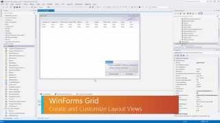 WinForms Data Grid Layout View [upl. by Leidgam]