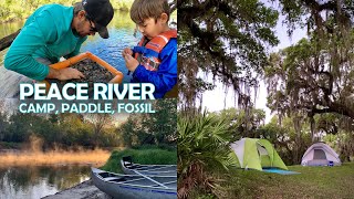 Peace River  Paddle Camp Fossil Hunt Explore with Canoe Outpost in Arcadia Florida [upl. by Nnaharas]