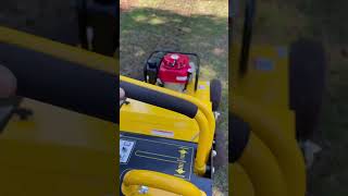 Aerating lawns with stinger aerator [upl. by Friedlander]