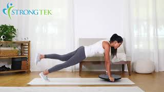 How to Use StrongTek Wobble Balance Board to Exercises [upl. by Blase]