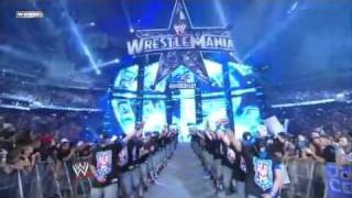 Wrestlemania 25 John Cena vs Big Show vs Edge Entrances [upl. by Arua]