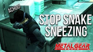 How to stop sneezing with cold medicine in Metal Gear Solid MGS Medicine location [upl. by Brig515]