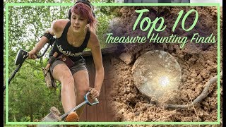 Top 10 Treasure Hunting Finds  Metal Detecting for Coins amp Relics [upl. by Atekehs501]