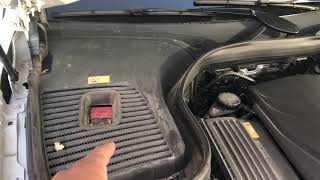 POSITIVE BATTERY TERMINAL  MercedesBenz GLCClass  HOW TO [upl. by Hollah]