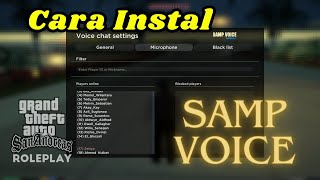 TUTORIAL CARA PASANG SAMP VOICE DI PCLAPTOP  GTA SAN ANDREAS ROLEPLAY INDONESIA [upl. by Bohs582]