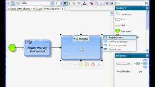 BPMN 2 Creating subprocesses [upl. by Salkin541]