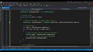 how to merge pdf files using PDFSharper in c [upl. by Langham]