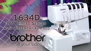 Brother 1634D Serger Overview [upl. by Trinl]