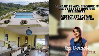 VUE TAGAYTAY BOUTIQUE RESIDENCESPerfect for Staycation and Events [upl. by Nirual]