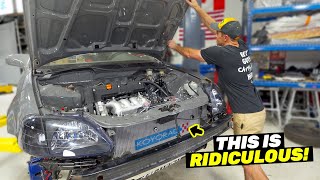 2000 Honda Civic KSwap Quick Build  PT 3 [upl. by Nolyar]