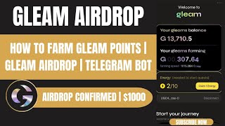 HOW TO FARM GLEAM AIRDROP  AQUA PROTOCOL  JETON FARMING  SOLTONE PROTOCOL  TELEGRAM MINI APP [upl. by Euqininod]