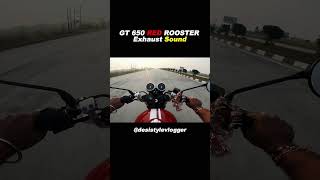 Continental GT 650 Red Rooster Exhaust Sound 🔥 shorts trending youtubeshorts [upl. by Rudd620]