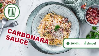 Italienische CarbonaraSauce  Chefkoch [upl. by Oglesby]