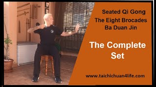 Seated Eight Brocades Ba Duan Jin Qi Gong [upl. by Aninat]