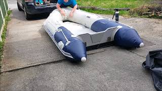 Inflating and setting up my Hydro Force sib boat [upl. by Ominorej]