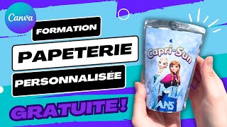 Formation Papeterie Personnalisée avec CANVA OFFERTE [upl. by Alletsirhc]