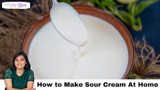 How to Make Sour Cream At Home [upl. by Kwei]