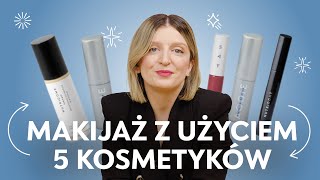 Makijaż krok po kroku 💄 PROSTY MAKIJAŻ z użyciem tylko 5 kosmetyków 💋 [upl. by Polito]