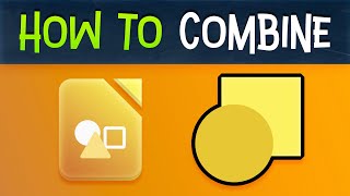 How To Combine Shapes in LibreOffice Draw boolean [upl. by Sale]
