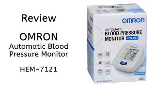 Omron Blood Pressure Monitor HEM7121 Review [upl. by Apeed]