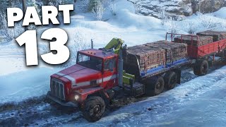 SNOWRUNNER Gameplay Walkthrough Part 13  SNOW DELIVERIES [upl. by Lacram]