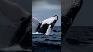 Humpback Whale Breaches Close to Boats [upl. by Schulman77]