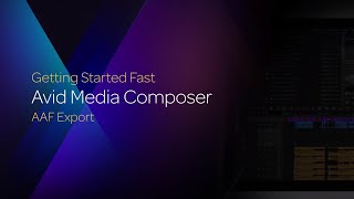 AAF Export in Media Composer [upl. by Naples826]